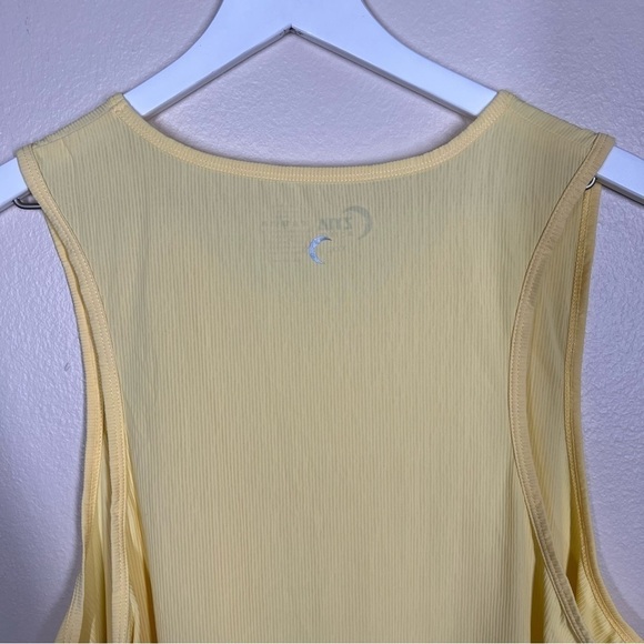 Zyia Active Ribbed Workout Tank Top Womens Plus Size XXXL Yellow Sunshine - Picture 5 of 8